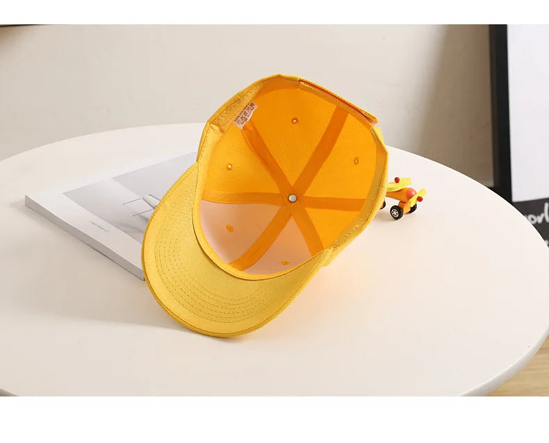 Fashion Candy Color Kids Baseball Cap Sun Protection Boy Girls Hat Adjustable Travel Children Baseball Cap Baby Summer Sun Hat