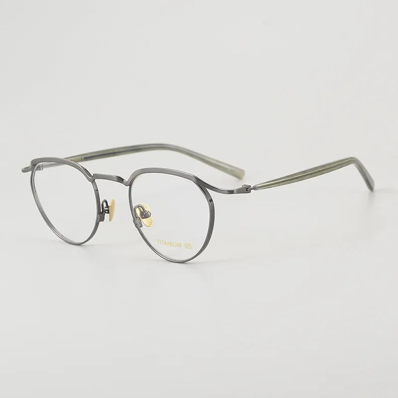 Top Quality Acetate Titanium Optical Glasses Frame Luxury Vintage Computer Eyeglasses Designer Ultra-Light  Eyewear