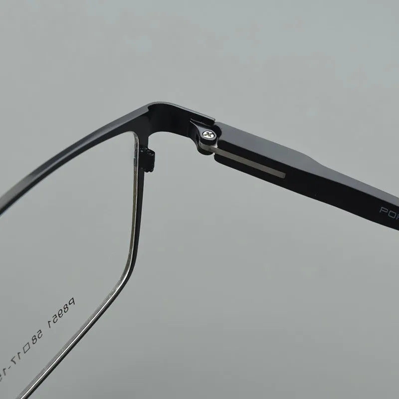 Titanium Alloy Glasses Frames Men Eyewear Optical Prescription Glasses Frame Large Face Eyeglasses square Myopia Retro spectacle