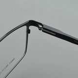 Titanium Alloy Glasses Frames Men Eyewear Optical Prescription Glasses Frame Large Face Eyeglasses square Myopia Retro spectacle