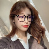 Anti-Blue Light Blocking Near Sight Glasses Trend Women Men Myopia Eyeglasses Optical Spectacle Minus Eyewear Diopter 0 To -6.0