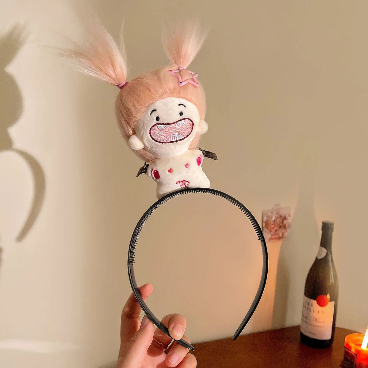 Ratatouille Hairband Cute Headband Kawaii Plush Hair Accessory Color Doll Wide-Brimmed Hairpin Creativity Headdress Gift