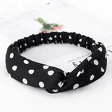 Fashion WomenFloral Headband Hair Accessories Leopard Cross Knotted Bow Chiffon Hair Band Girls Headdress Ladies Hoop Headwear