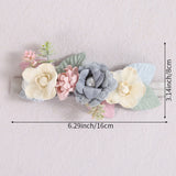 Baby Headbands for Toddlers Infant Beautiful Artificial Flowers Hair Bands for Baby Girls Sweet Cute Head Bands Hair Accessories