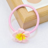 Girls Elastic Hair Ties Flower Hairbands Ponytail Holder Headbands Kids Floral Scrunchies Women Hair Accessories