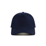 Wholesale 5-Panel Solid Color Embroidery Baseball Cap Custom Logo Snapback Cap Outdoor Curved Roof Dome Sunscreen Sports Cap