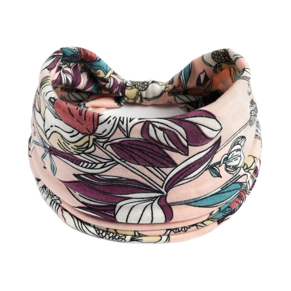 Women Hair Bands Headband Bohemian Sports Run Bandage Elastic Girl Wide Headband Print Wide Headwrap Headpiece Hairband Ladies