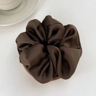 Silk Scrunchie Elastic Hair Bands Solid Color Women Girls  Headwear Fashion Headband Ponytail Holder Hair Accessories