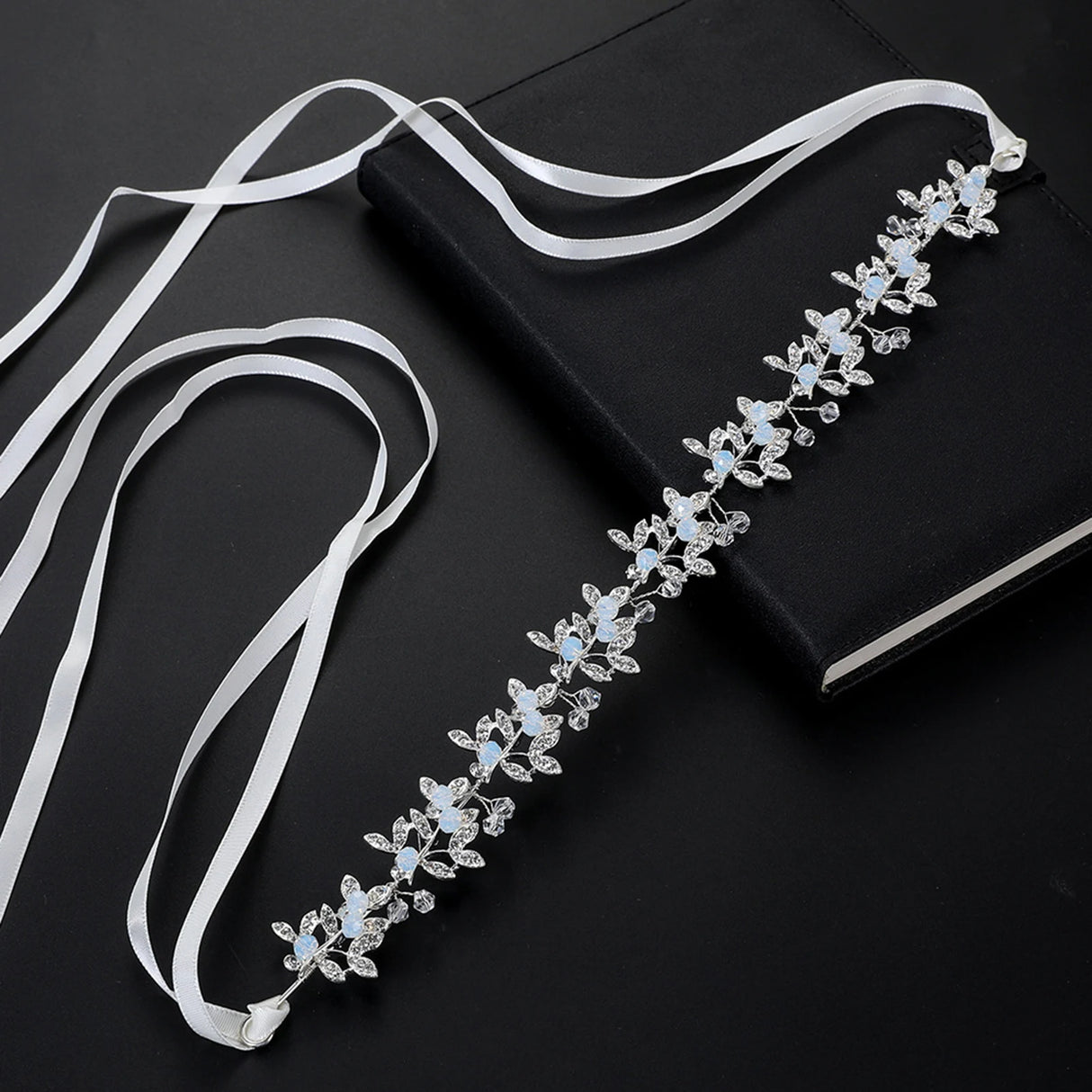 Wedding Headbands For Women Bride Handmade Crystal Rhinestone Tiaras Silver Color Hairbands Hair Accessories Queen Headband Gift