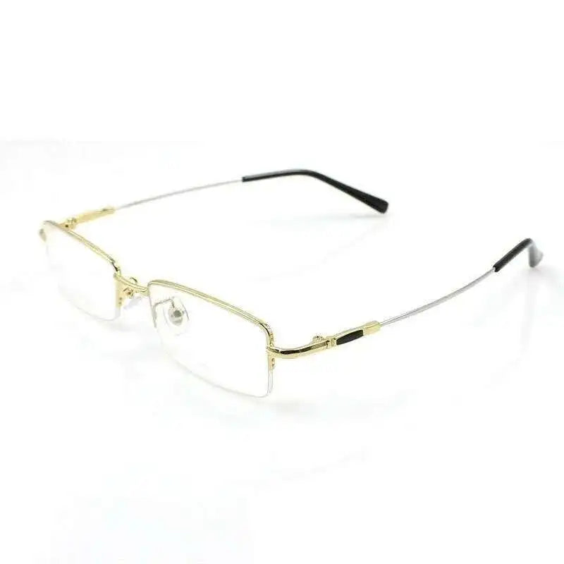Titanium Metal Alloy flexible Half-rim optical eye glasses frames spectacle frame points prescription eyeglasses oculos de grau