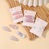 1pcs Ins Daisy Flower Hair Clips Baby Girl Hairpins for Kids Lace White Barette Princess Hooks Infant Accessories Korean