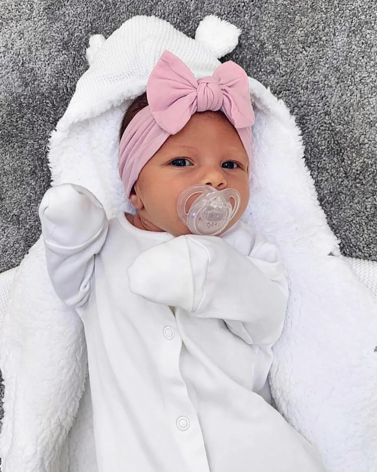 1Pc Baby Nylon Headscarf Astique Suitable Newborn Girl Flower Handmade Headband Elastic Hairband Turban Toddler Hair Accessories