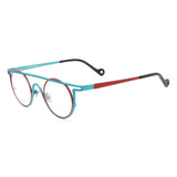 55266 Pure Titanium Glasses Frame Men Round Punk Eyewear 2022 New Male Classic Full Optical Prescription Eyeglasses Frames