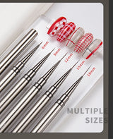 5PCS Nail Art Liner Brushes Hand Painted Brush Acrylic UV Gel Colours Paints Builder Drawing Pen DIY Manicure Design Accessories