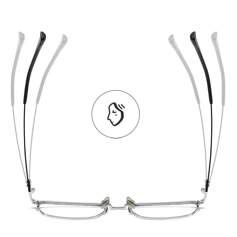 FIRADA Fashion Comfort Glasses Retro Luxury Titanium Square Eyewear Optical Prescription Eyeglasses Frame For Men Women 20363-C