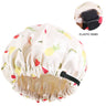 Adjustable Satin Silk Bonnet for Baby Sleep Cap Children Flower Print Satin Nightcap Girl Wash Makeup Cap Kid Sleep Night Bonnet