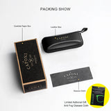 CAPONI Original Designer Men Glasses Frames Pure Titanium  Business Eyewear Anti Blue Light Multifunctional Frame Glasses J23615