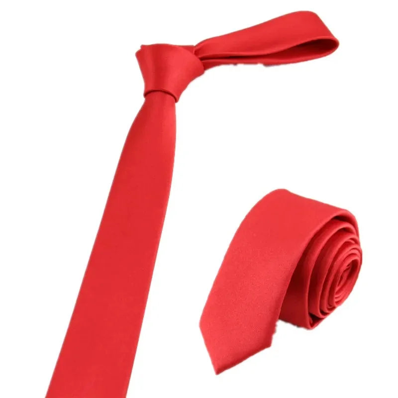 Solid Color Tie Polyester Material Business Executive Formal Fashion Tie for Men and Women