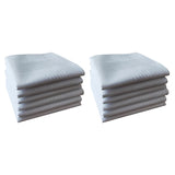 Thin feel Cotton 40cm pure white handkerchief. Business suit napkin restaurant handkerchief 6PCS