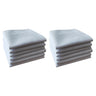 Thin feel Cotton 40cm pure white handkerchief. Business suit napkin restaurant handkerchief 6PCS