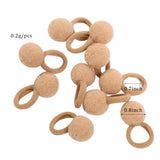 20pcs Kids Elastic Hair Bands Girls Plush Ball Rubber Band For Children Sweets Scrunchie Hair Ties Clip Baby Hair Accessories