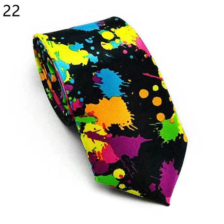 5cm Musical Note Printed Tie College Students Narrow Neckties Leopard Check Performance Ties For Men Daily Neckwear Gravata Gift