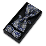 Bowtie Set For Men Gift Box Business Fashion Red Bow Tie Pocket Square Cufflinks Set Bowtie 3pcs For Wedding Hanky Cravatas Neck