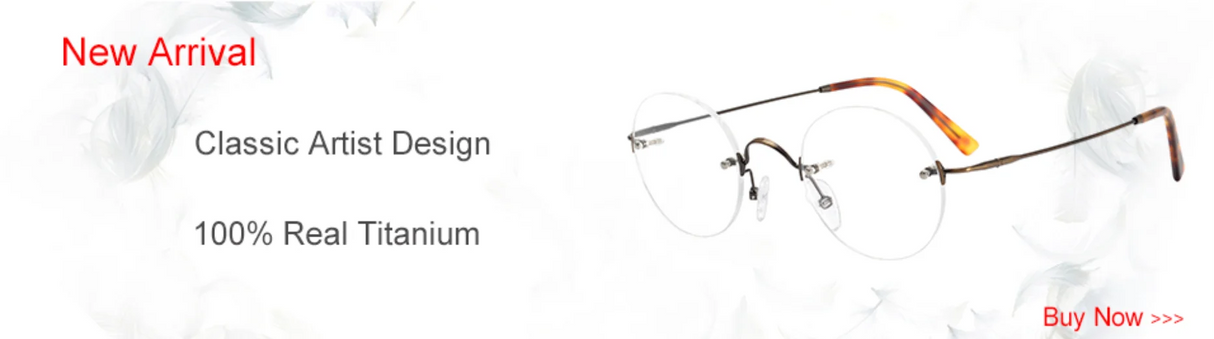 Krasivyy Pure Titanium Rimless Glasses Frame Men Prescription Eyeglasses Germany Women Myopia Optical Frame Screwless Eyewear