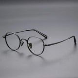 2025 Fashion Eyewear Retro Pure Titanium Round Glasses Comfortable Optical Prescription Eyeglasses Frame Men Women Brand Desgin