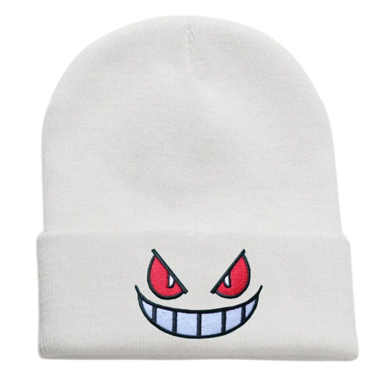 Embroidered Winter Hat for Men Women Unisex Cartoon Beanie Cap Autumn Outdoor Warm Female Hip Hop Sport Ski Knitted Hats gorros