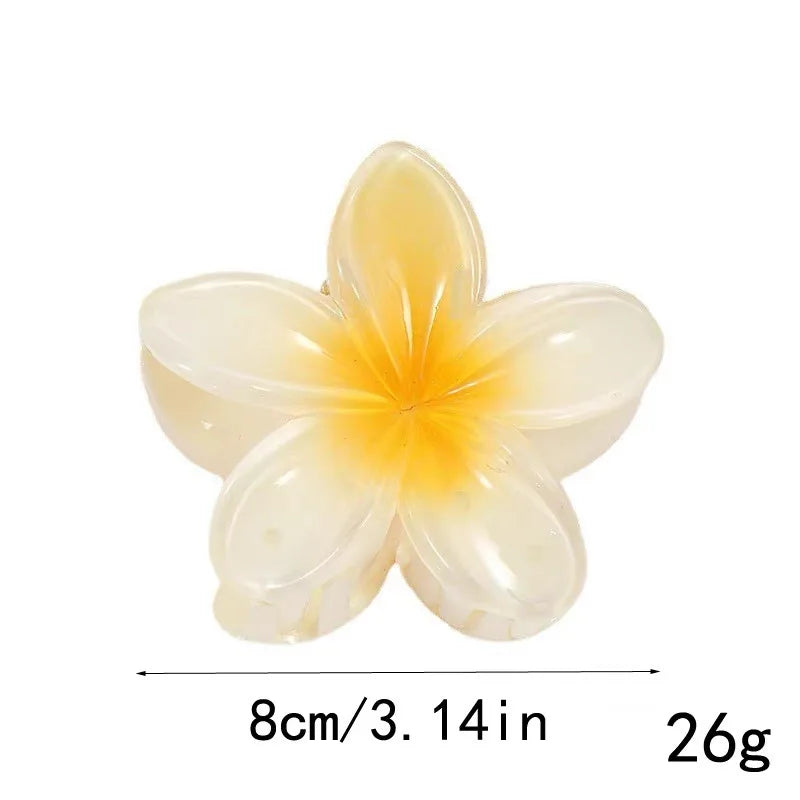 4Pcs Flower Hair Claw Clips for Women Fashion Large Hair Clips Beach Vacation Bohemia Hairpins Girls Hair Accessories