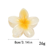 4Pcs Flower Hair Claw Clips for Women Fashion Large Hair Clips Beach Vacation Bohemia Hairpins Girls Hair Accessories
