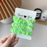 3Pcs/Set Silky Hair Scrunchies Ponytail Holders Elastics Hair Ties For Women Silk Satin Solid Color Hair Rope Hair Accessories