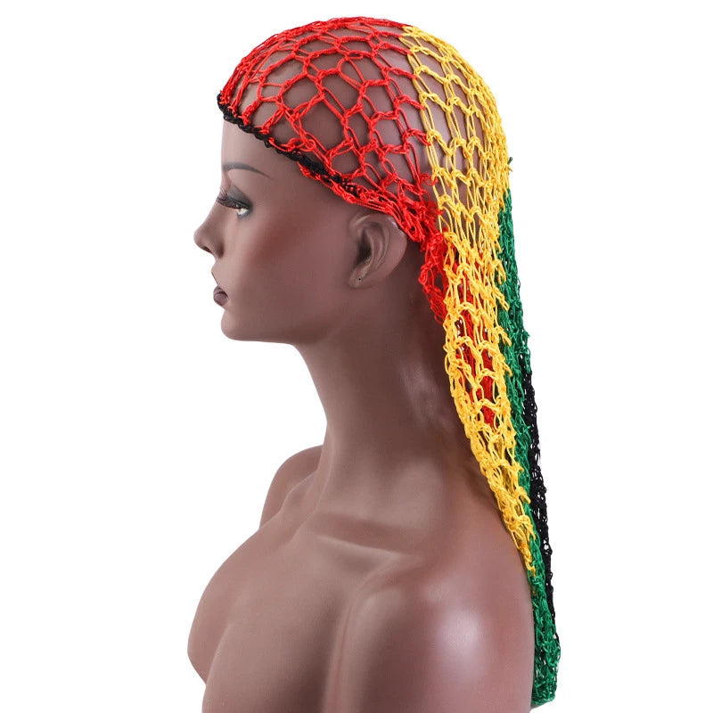Unisex Elastic Bonnet Long Hair Sock Dreadlock Braids Cap Sleep Hats Head Wrap Turban Night Cap Hair Care Nightcap for Women Men