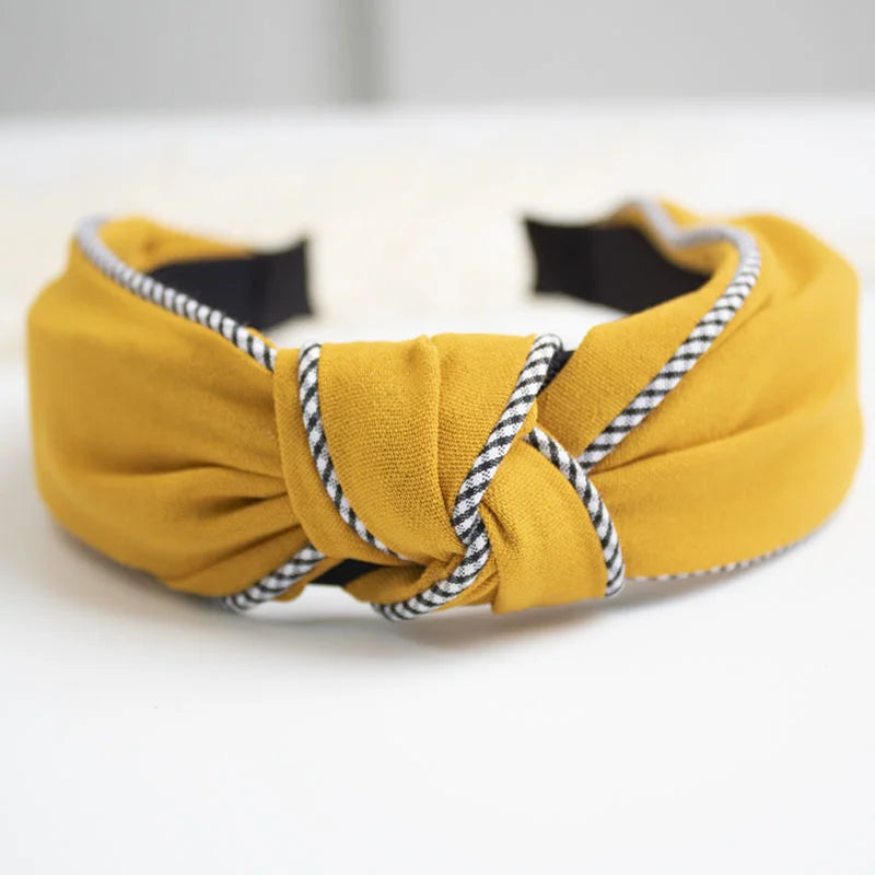 New Flower Headbands For Women Hair Hoop Knot Turban Headband Elastic Hairband Hair Accessories for Girls No Slip Stay