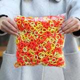 50Pcs/bag Colorful Basic Nylon Ealstic Hair Ties for Girls Ponytail Hold Scrunchie Rubber Band Kid Fashion Hair Accessories
