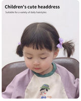 10Pcs Set Baby Hair Bands Cartoon Dot Bows Flower Kids Hair Ropes Kids Rubber Band Baby Girl Hair Accessories