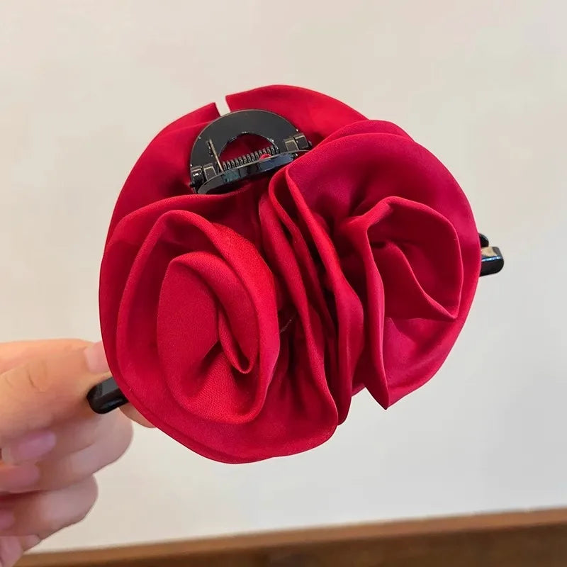 13cm Rose Shark Clip  Large  hair claw Elegant High-Grade Hair Accessories Pinzas Para El Cabello  Заколка Для Волос