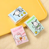 9pcs Hello Kitty  Sanrio Tissue  Pochacco Kawaii Cartoon Printed Handkerchief Cute Girl Portable Toilet Paper Girly Gift