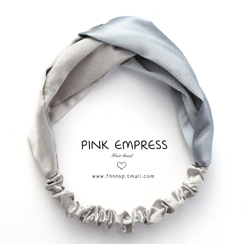 Cross elastic headband chiffon silk headband ladies headband hair accessory sports face wash