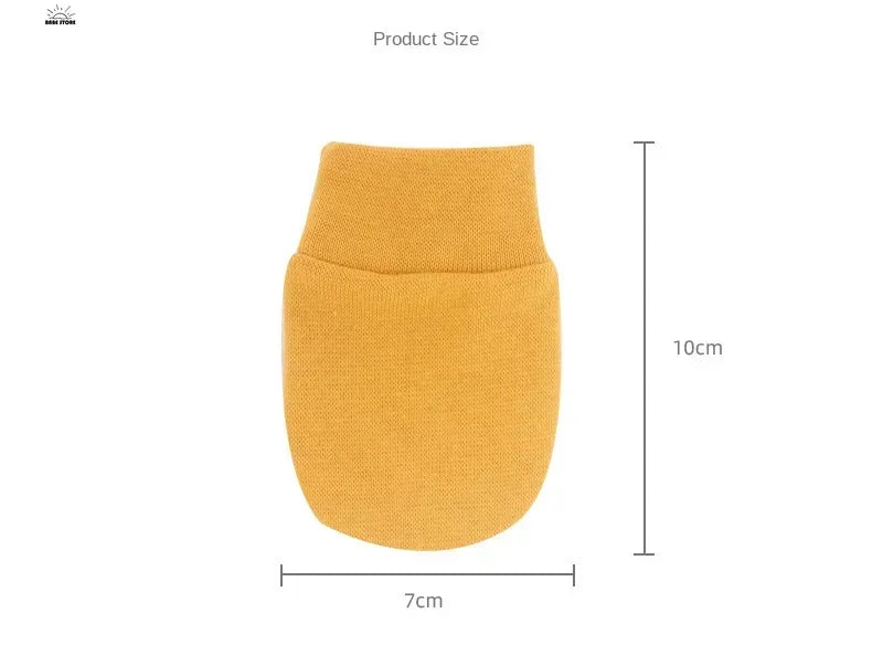 Newborn Baby Hat with Gloves Autumn Winter Warm Cotton Kids Beanies Stuff Children Accessories Infant Nightcap 0-6 Months Babies