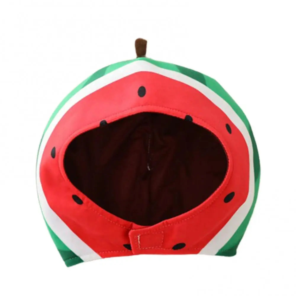 Funny Hat for Women Men Cactus Eggplant Watermelon Sunflower Soft Plush Doll Headgear Hat Sleeping Toy