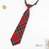 Lazy JK Ties Women Plaid Neck Tie Girls Japanese Style for Jk Uniform Cute Necktie Plaid Uniform School Accessories