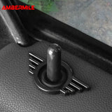 1 piece Metal for Mini Cooper One S F55 F56 F57 F60 R55 R56 R57 Countryman Car Door Lock Pin Wing Emblem Badge Decal
