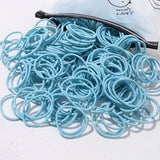 50PCS Macaron Rubber Band Hairband Headband High Elastic Durable Hair Ring Tied High Ponytail Women's Kids Hair Headwear