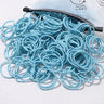50PCS Macaron Rubber Band Hairband Headband High Elastic Durable Hair Ring Tied High Ponytail Women's Kids Hair Headwear