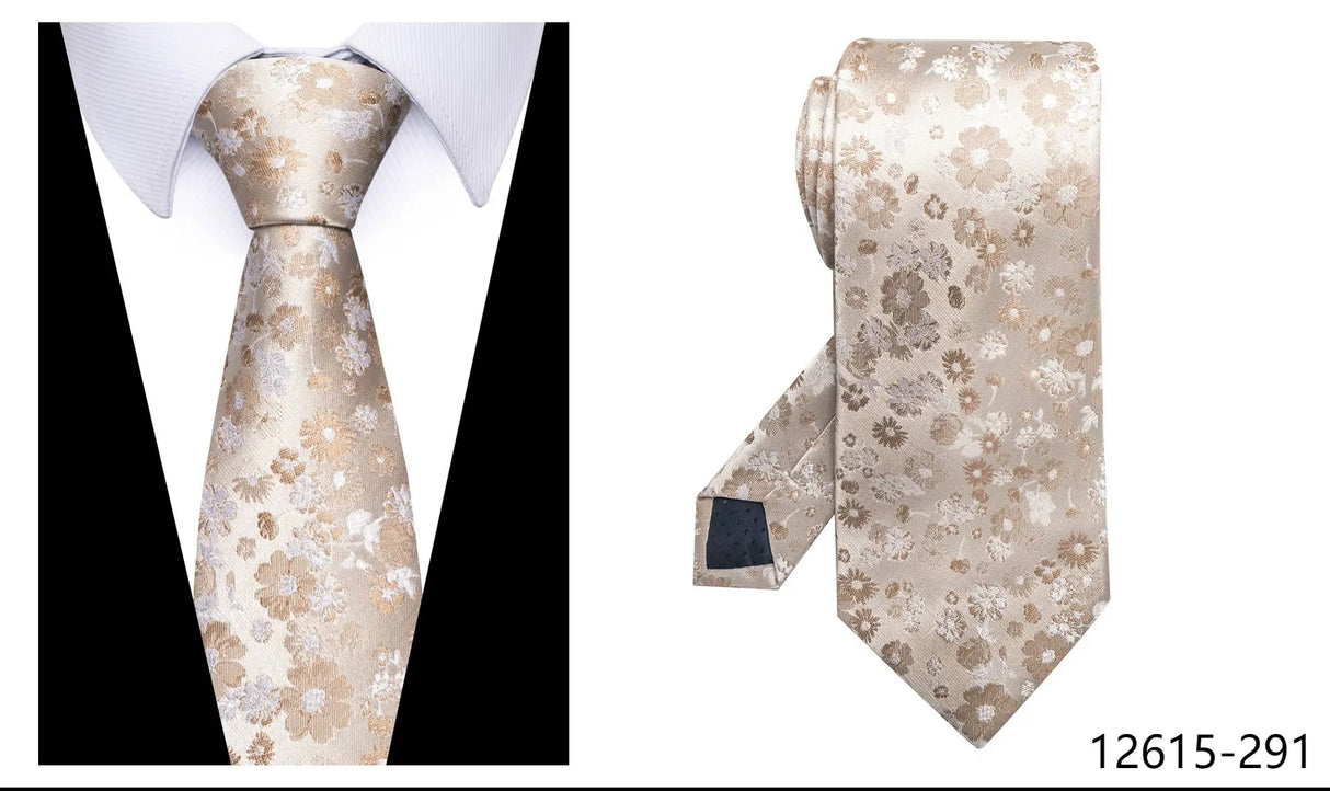 100% Silk Brand Purple Tie Men Necktie High Quality Mix Colors Silk 7.5 cm Gravatas Accessories Wedding April Fool's Day