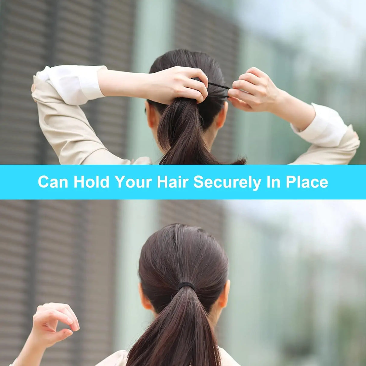10/30/50Pcs No Damage Elastics Rubber Bands Hair Ties For Thick Curly Hair Ponytail Holders Hair Elastic Band Men Women Girls