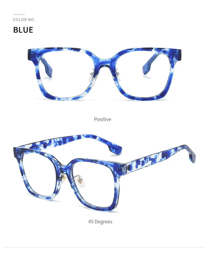2025 New Fashion Blue Light Blocking Glasses For Man and Women's Glasses Big Square Size High Quality Retro Glasses Frame