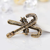 Christmas brooch apple snowflake bow cane candy ice cream gift pine cone pin men and women accessories